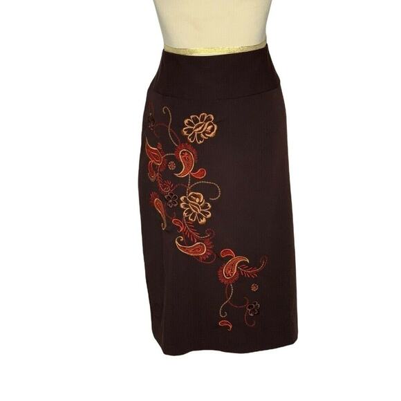 Worthington Dresses & Skirts - Worthington brown floral Pencil Skirt Size 10
